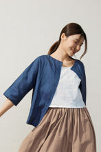 Load image into Gallery viewer, Women&#39;s Casual Linen Shirt Jacket C3928
