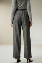 Load image into Gallery viewer, Wide leg wool-flannel suit pants C4294
