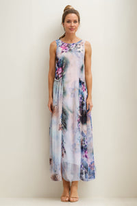 Floral Chiffon Elegant Party Dress C4010