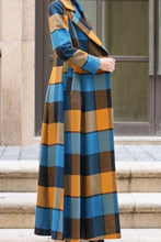 Load image into Gallery viewer, Women&#39;s Autumn and winter plaid wool coat C4221
