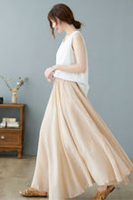 Load image into Gallery viewer, Women&#39;s Flowy Circle Maxi Skirt C2373
