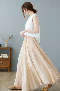 Women's Flowy Circle Maxi Skirt C2373