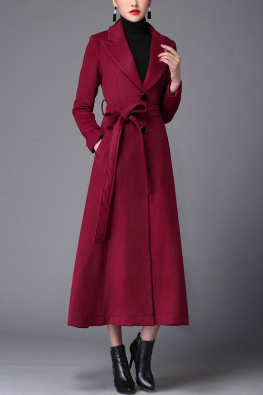 Women's Autumn and winter wool coat C4224