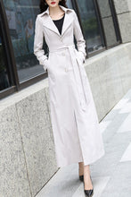 Load image into Gallery viewer, Off white women spring and autumn trench coat C4197
