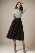 Load image into Gallery viewer, Winter Wool Skirt Circle Skirt C4315
