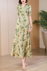 women summer V-neck dress C4126