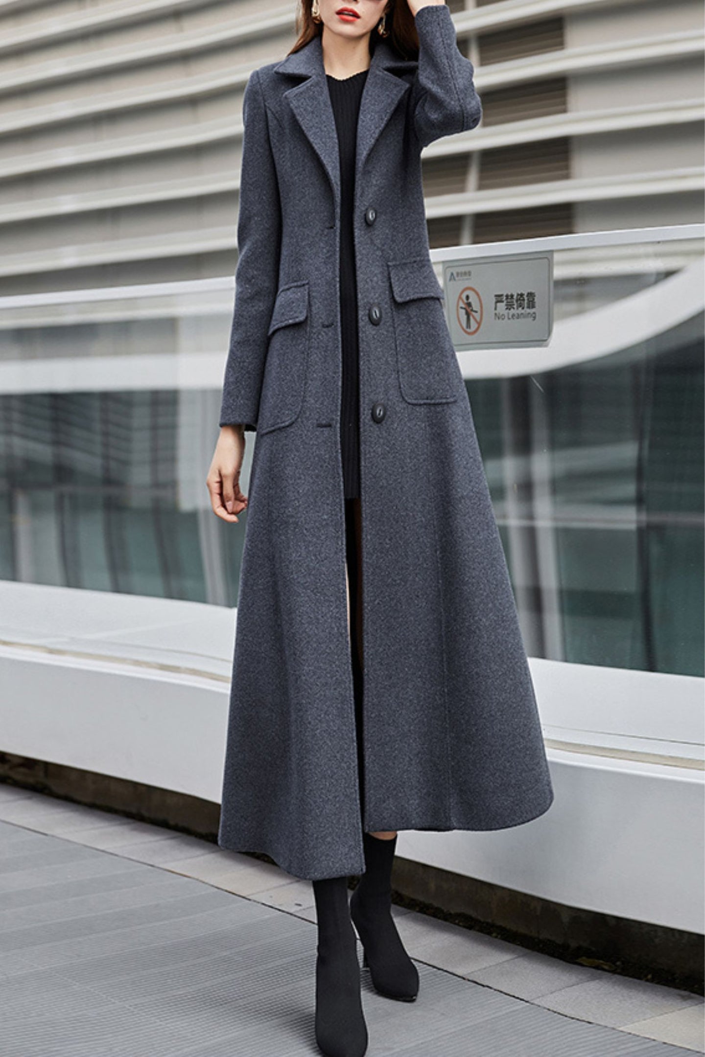 Women's Autumn and winter wool coat C4238