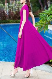 Beach long floating summer new dress C4044