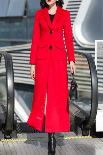 Women's Autumn and winter wool coat C4243