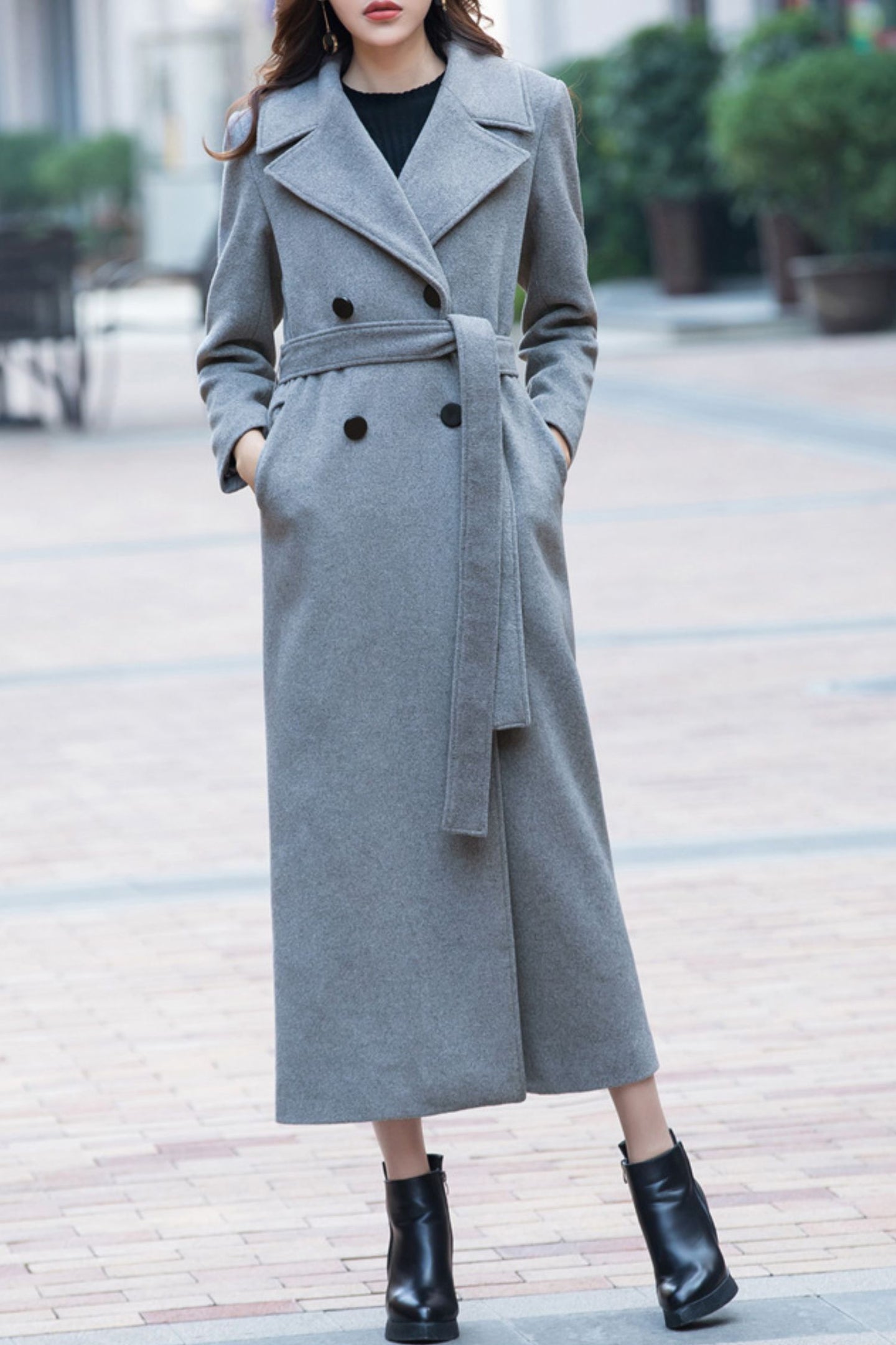 women autumn and winter wool coat C4169