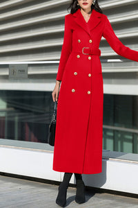 Women's Autumn and winter wool coat C4236