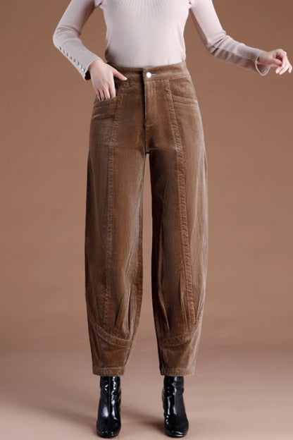 Corduroy long autumn pants C5215