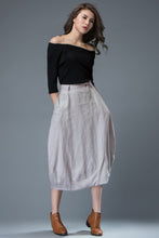 Load image into Gallery viewer, Light gray Women&#39;s Bud skirt C823
