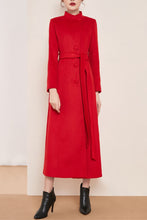 Load image into Gallery viewer, winter long stand-up collar wool coat C4148
