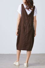 Load image into Gallery viewer, Women Casual Linen Vest Dress Strap Dress  C1700
