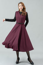 Load image into Gallery viewer, Midi Wool Pinafore Dress C4444
