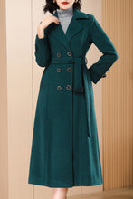 Load image into Gallery viewer, Women&#39;s Autumn and winter green plaid coat C4217
