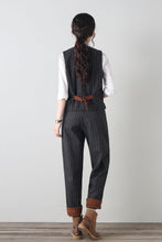 Load image into Gallery viewer, Striple winter wool casual pants women C4340
