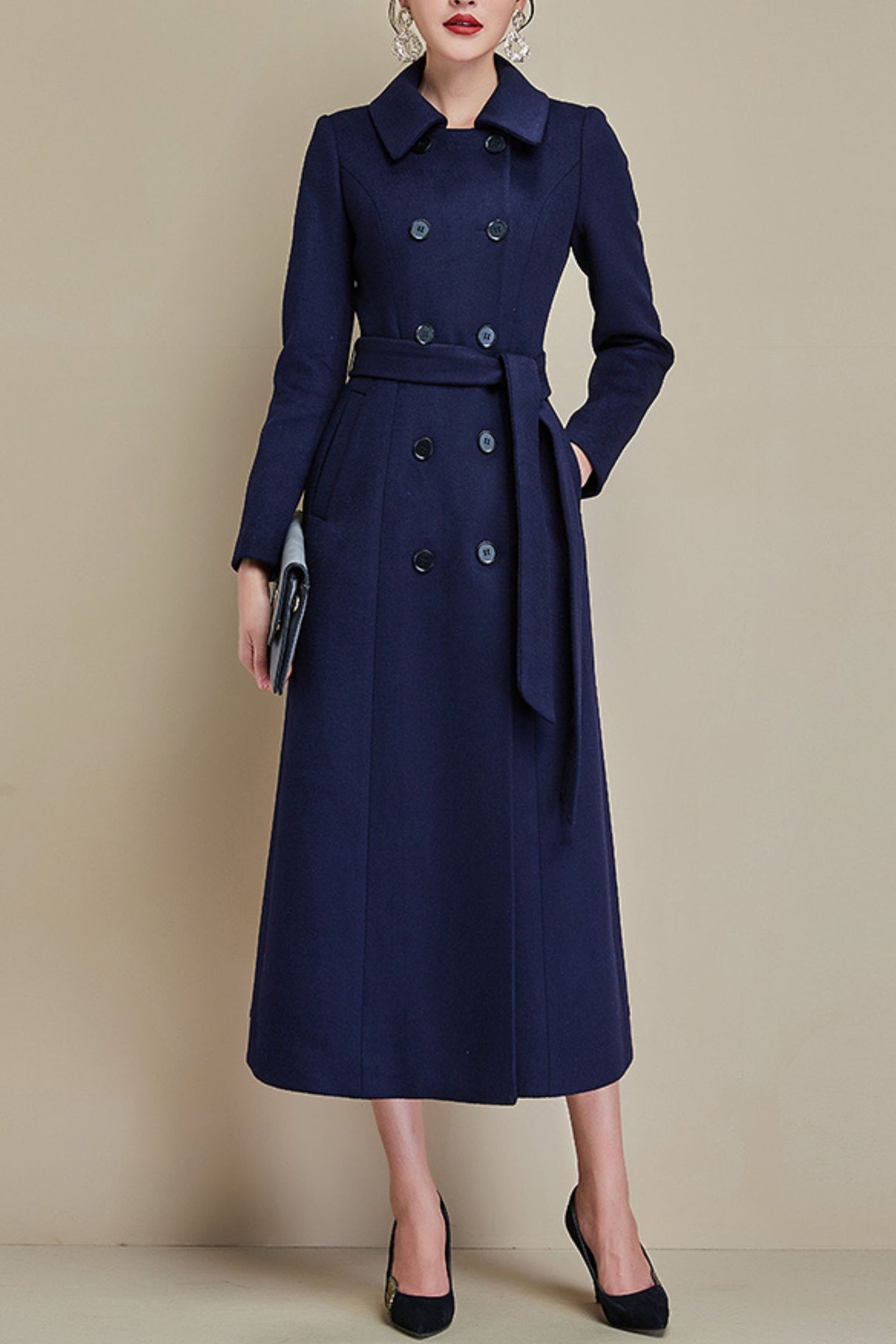 Women's Autumn and winter wool coat C4286