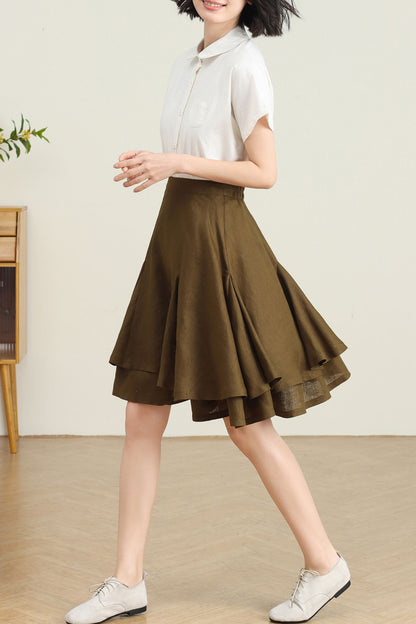 Women's Swing layered circle skirt C4733