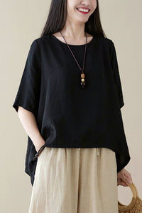 Short sleeve Vintage blouse C3963