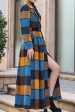 Load image into Gallery viewer, Women&#39;s Autumn and winter plaid wool coat C4221
