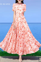 Load image into Gallery viewer, Floral summer new swing chiffon dress C3978
