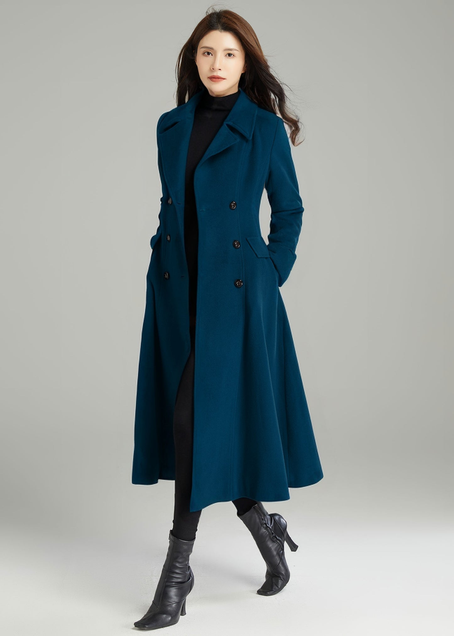 Autumn Winter Wool Handmade Coat C4404