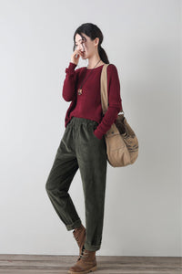 Autumn/winter long corduroy pants C4349