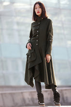 Load image into Gallery viewer, Army Green Modern Coat C183
