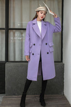 Load image into Gallery viewer, Relaxed Fit Wool Trench Coat  C2572
