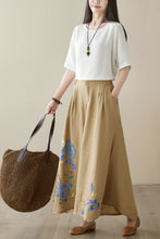 Load image into Gallery viewer, Linen printed pants Women C3959
