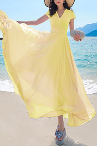 Beach long floating summer new dress C4044