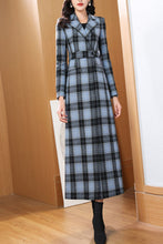 Load image into Gallery viewer, Women&#39;s Autumn and winter plaid coat C4256
