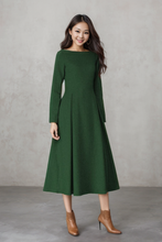 Load image into Gallery viewer, Princess Long winter wool dress C4334
