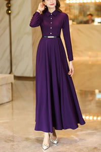 Long-sleeved spring and autumn dress C4151