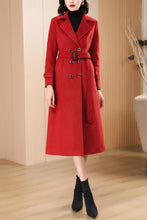 Load image into Gallery viewer, Women&#39;s Autumn and winter red plaid coat C4215
