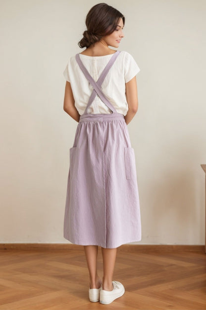 Cooking Apron Dress, A-line Dress C4627
