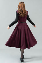 Load image into Gallery viewer, Midi Wool Pinafore Dress C4444
