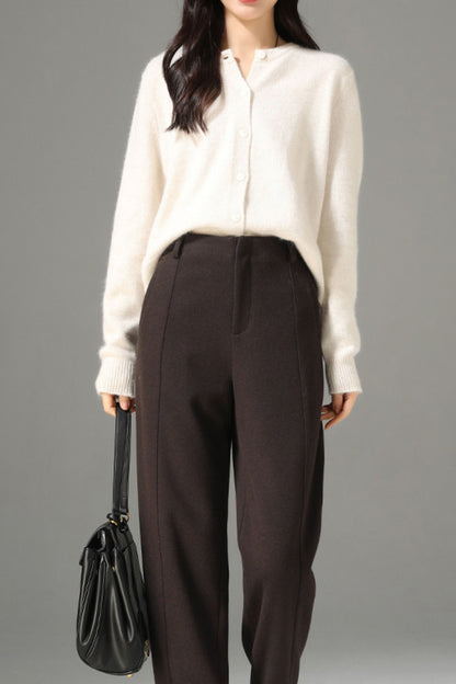 Winter wool womens office pants c5096