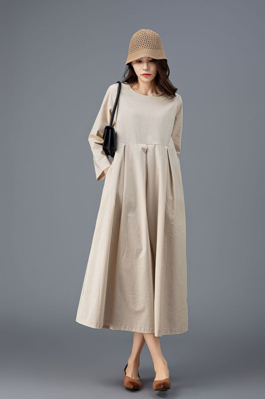 Women's Spring Casual Linen Dress C3917