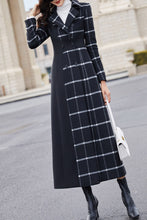 Load image into Gallery viewer, Women&#39;s Autumn and winter plaid wool coat C4257
