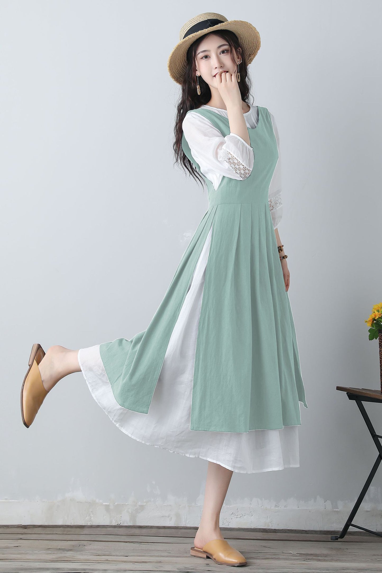Women's casual Pinafore Dress C5348