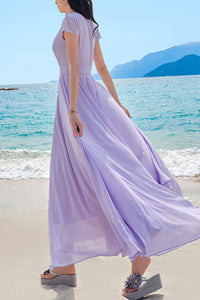 Beach long floating summer new dress C4044