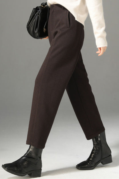 Winter wool womens office pants c5096
