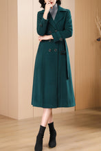 Load image into Gallery viewer, Women&#39;s Autumn and winter green plaid coat C4217
