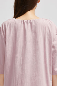 Pink Five Sleeve Linen Dress C1633