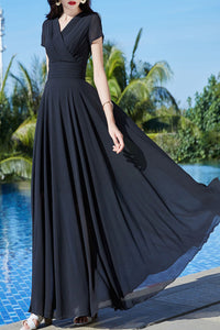 Summer New Long Chiffon Dress C4064