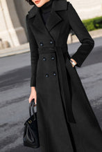 Load image into Gallery viewer, winter double-breasted long wool coat C4147

