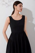 Load image into Gallery viewer, Summer Women&#39;s Black Sleeveless Dress C4129
